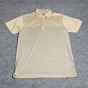 Matte Grey Men's Short Sleeve Polo Shirt in size Medium